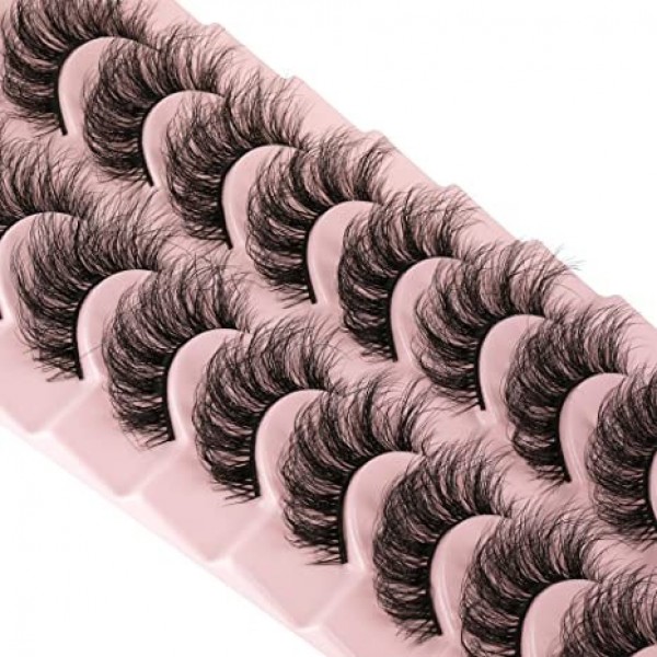       3D Effect Fake Eyelashes 10 Pairs Pack