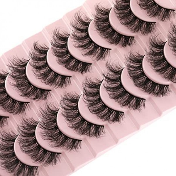       3D Effect Fake Eyelashes 10 Pairs Pack