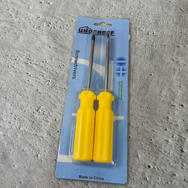 UNDEROOF Screwdrivers Long Blade Slotted and Phillips Screwdriver Set 