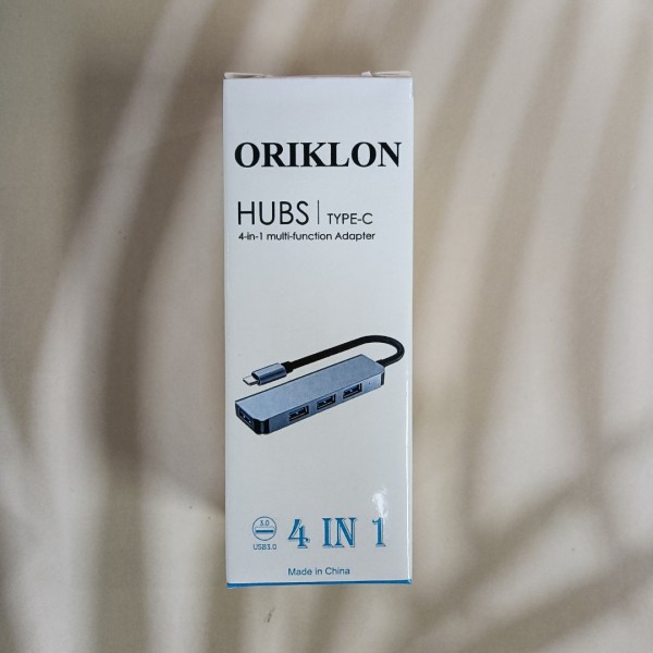 ORIKLON hubs USB Hub, 4-Port USB 3.0 Hub Ultra-Slim Data USB Splitter Charging Supported 