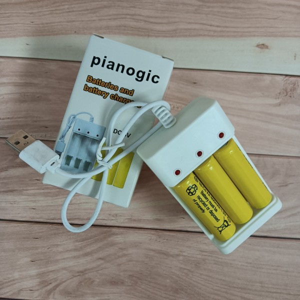 pianogic Batteries and battery chargers Rechargeable AA Batteries 1600mAh and Rechargeable Battery Charger