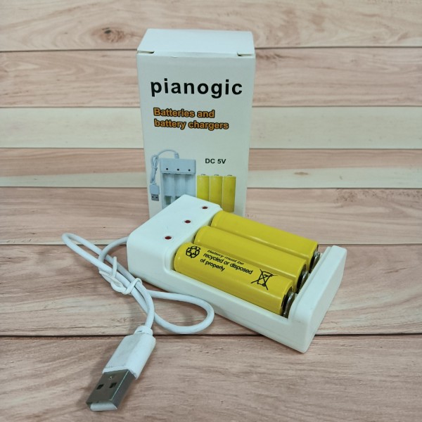 pianogic Batteries and battery chargers Rechargeable AA Batteries 1600mAh and Rechargeable Battery Charger