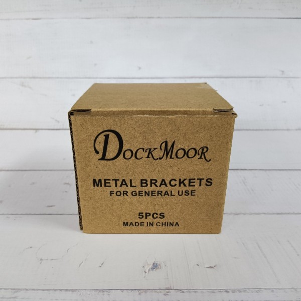 DOCKMOOR metal brackets for general use Corner Brace, Heavy Duty Double Wide L Bracket