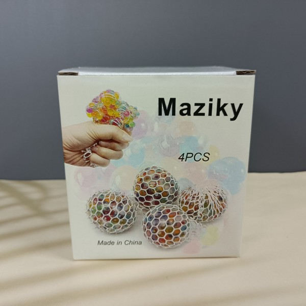 Maziky Fidget toys Mesh Balls - Squishy Fidget Balls Stress Reliever Party Favors